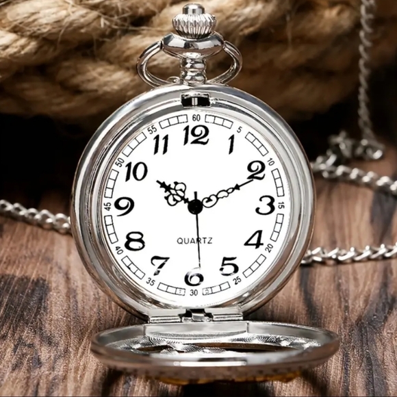 New 2 tone men's horse pocket watch - Picture 2 of 6